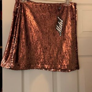 Sequin mini skirt